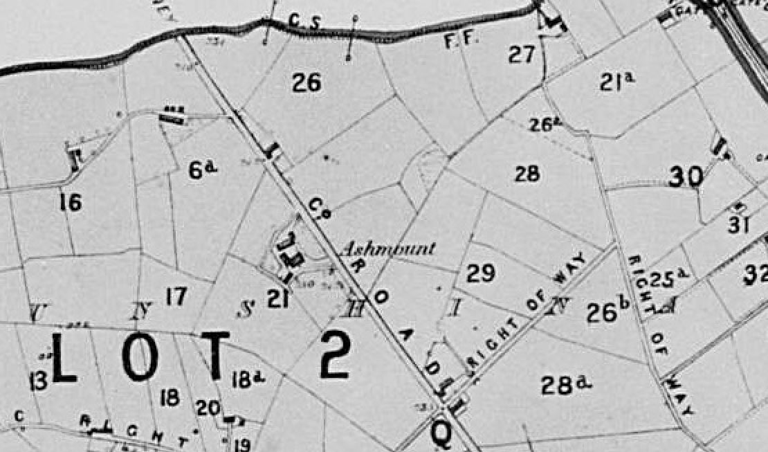 1864 p1 Evans estate map Anne Murray's C crop